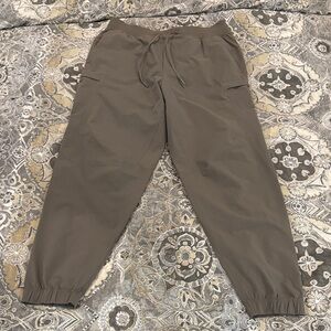 lululemon athletica zeroed in classic fit cargo jogger in dark khaki